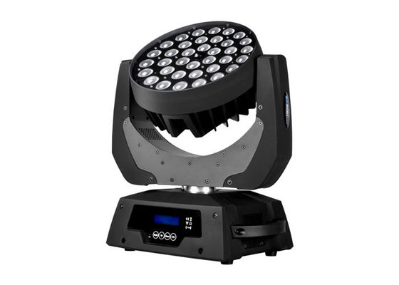 China Wireless Control 36 * 10 W Moving Head LED Wash Zoom DJ KTV Bar Rotating Stage Light supplier