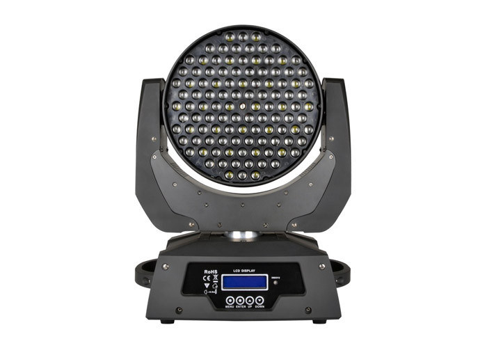 RGBW Stage Wash Lighting Dimming LED Zoom Moving Heads Master / Slave