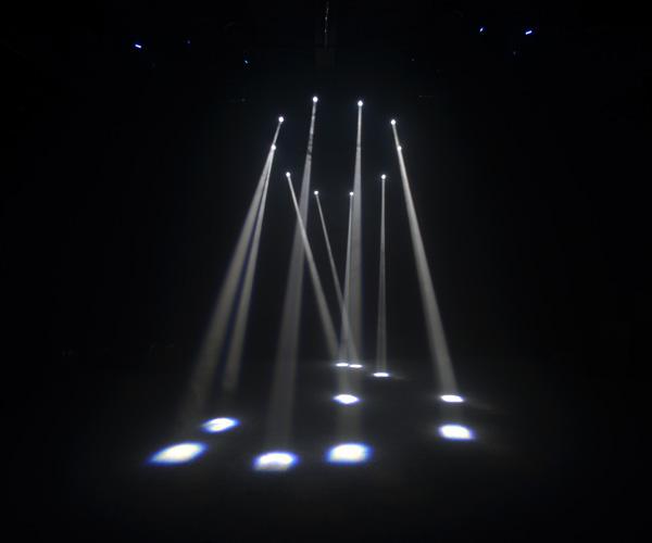Professional Stage Lighting 10W RGBW Mini LED Moving Head Beam 6 / 8 DMX Channels