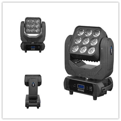 China Color Disco Lighting LED Wash Moving Head RGBW 9pcs 10W 15 / 21 / 49 Channel supplier