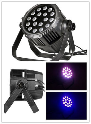 China Color Mixing IP65 RGBW LED Par Can Lights Long Life Span Low Power Consumption supplier