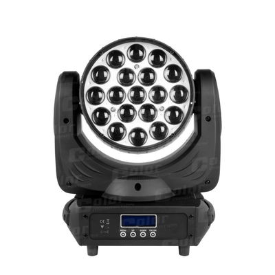 China 19 * 15W RGBW Moving Head LED Wash Zoom Concert Lighting with DMX 512 Control supplier