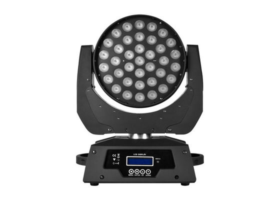 China Party light 37 * 9 W RGBWA Led Wash Moving Head DJ Entertainment Light IP20 supplier