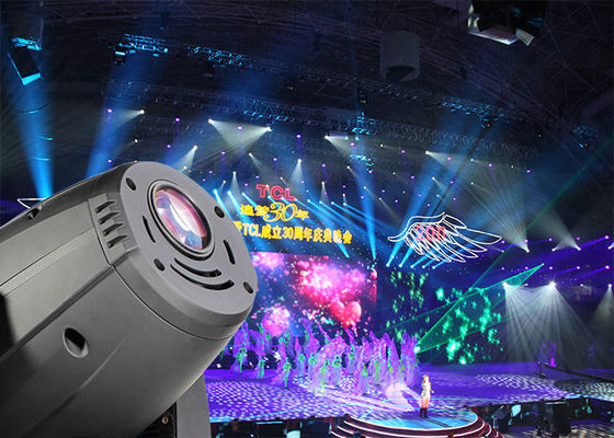 300W LED Moving Head Spot Lamp Powercon In / Out 3 Facet Prism Suit For Retail supplier