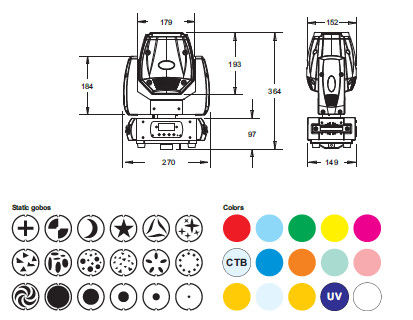 DMX512 3-Pin 9/11 Channels Moving Head Lighting LED Mini Beam Light 7500K supplier