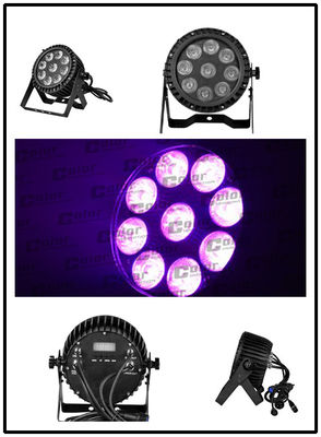 15W 5-in-1 LEDs RGBAW DMX512 LED Par Can Lights for small concerts / TV studio supplier