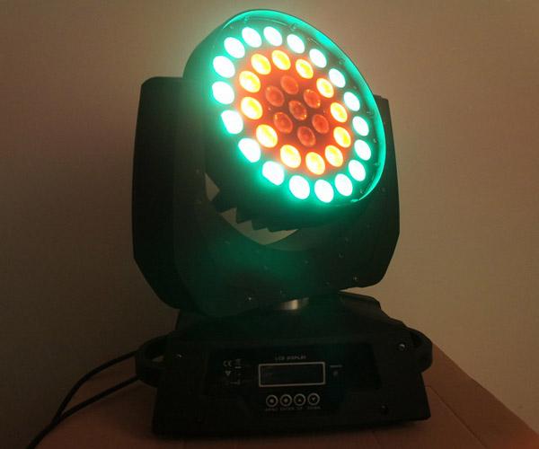 Portable Stage Light LED Wash Moving Head  DMX512 Disco DJ LED Rainbow Effect Lights